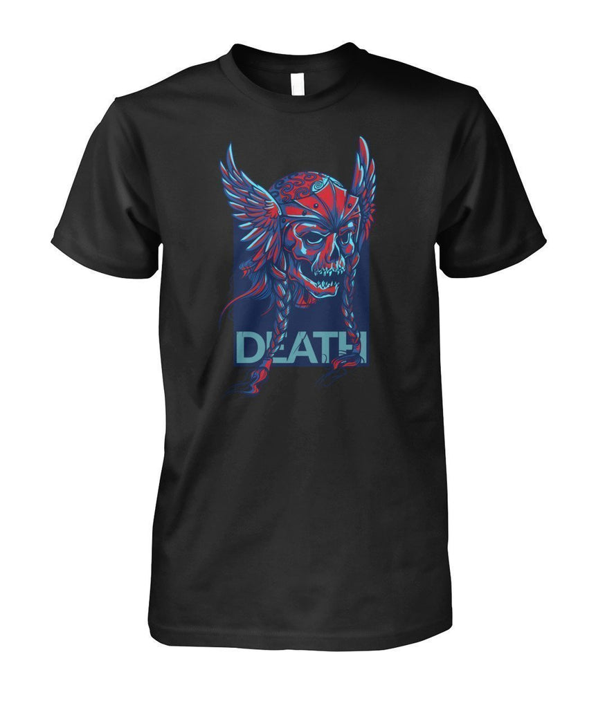 Death Unisex Cotton Tee-Short Sleeves-ViralStyle-Black-S-Pixefy