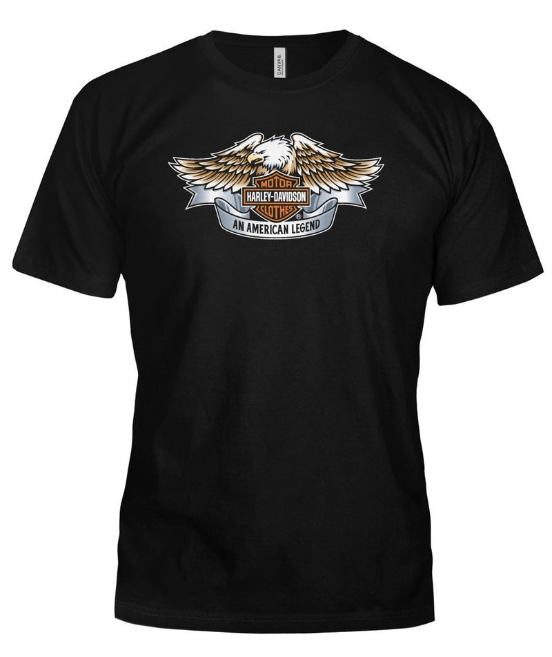 T Shirt Harley Davidson Bella Canvas Tee-Short Sleeves-ViralStyle-Black-S-Pixefy