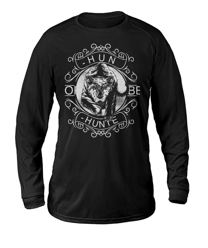 Hunt or Be Hunted Dry Sport Long-Sleeve-Long Sleeves-ViralStyle-Black-S-Pixefy