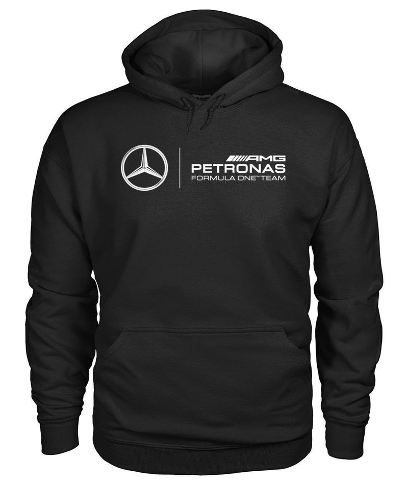Mercedes Petronas formula 1 f1 Pullover-Hoodies-ViralStyle-Black-S-Gildan Hoodie-Pixefy