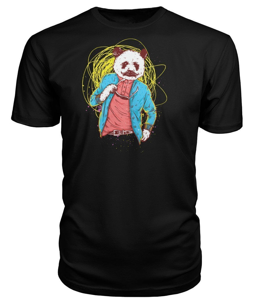 Panda Premium Unisex Tee-Short Sleeves-ViralStyle-Black-S-Pixefy