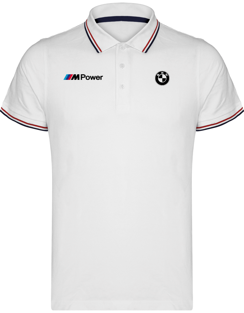 BMW Polo Herren Maille Piquées 2 bandes