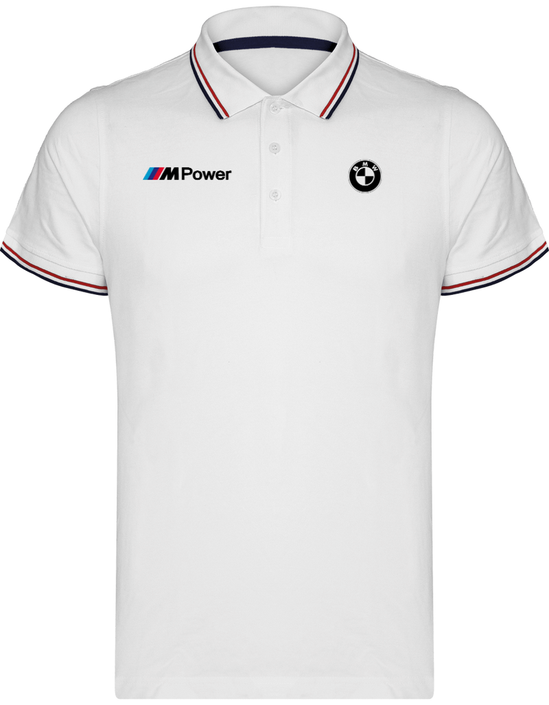 BMW Polo Herren Maille Piquées 2 bandes