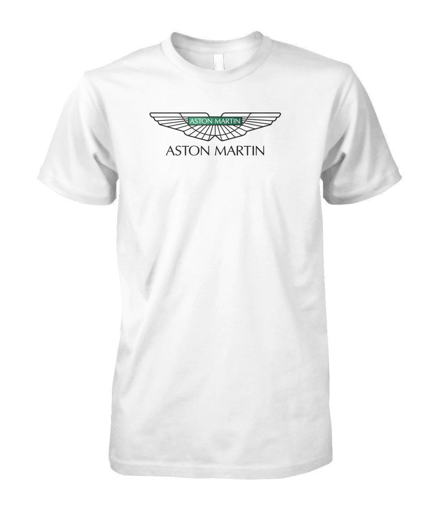 T Shirt Aston Martin Unisex Cotton Tee-Short Sleeves-ViralStyle-White-S-Pixefy