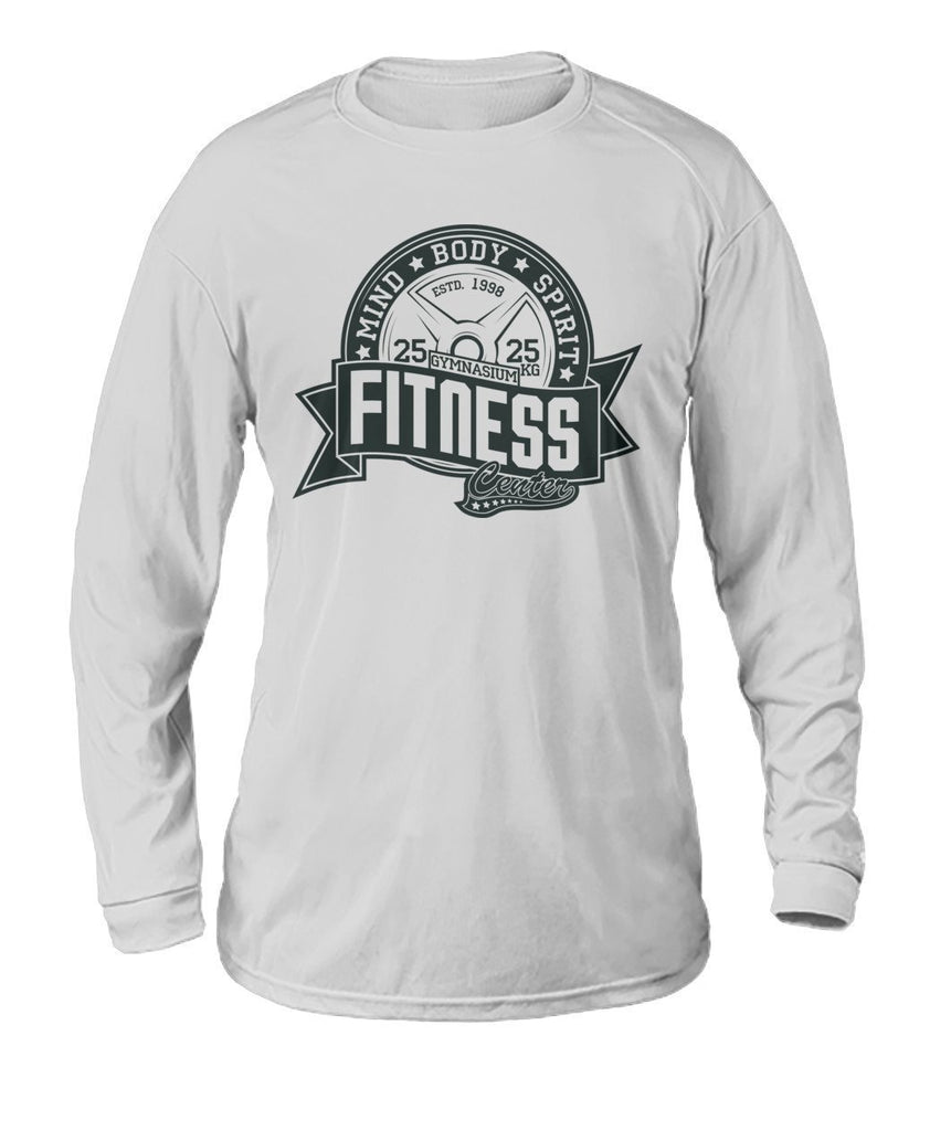 Fitness Mind Body Spirit Dry Sport Long-Sleeve-Long Sleeves-ViralStyle-White-S-Pixefy