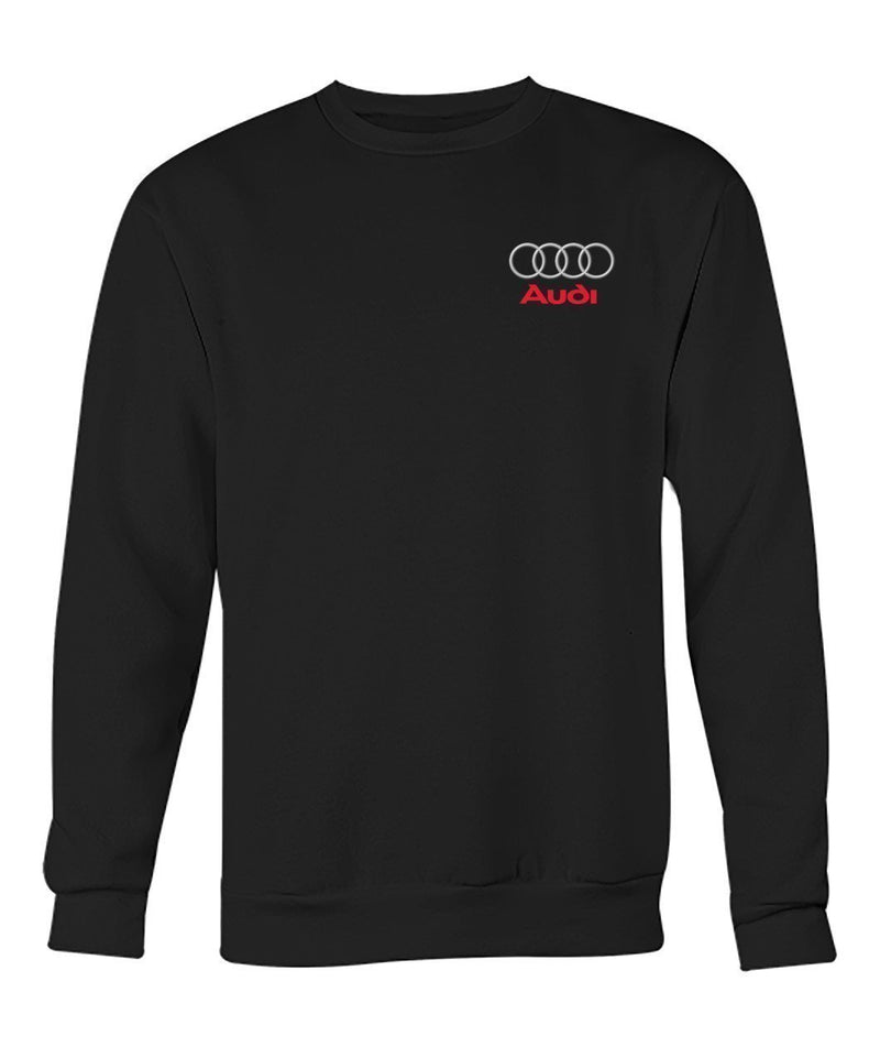 Audi A / S / R / TT Crew Neck Sweatshirt-Long Sleeves-ViralStyle-Black-S-Pixefy