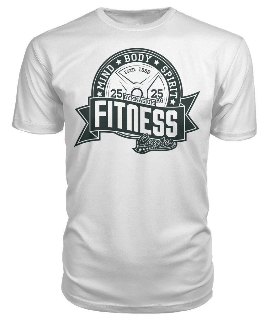 Fitness Mind Body Spirit Premium Unisex Tee-Short Sleeves-ViralStyle-White-S-Pixefy