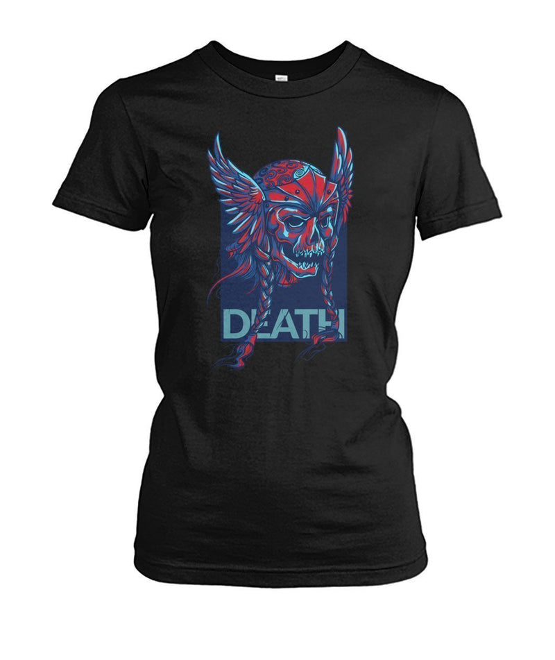 Death Women's Crew Tee-Ladies Tees-ViralStyle-Black-S-Pixefy