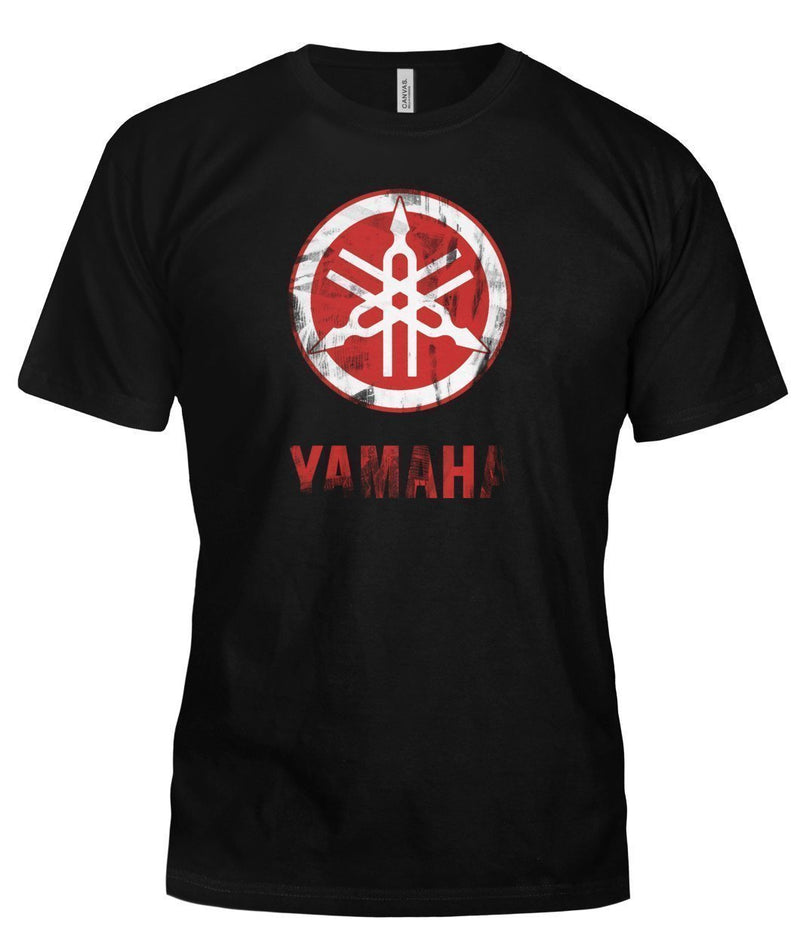 Yamaha logo T Shirt-Short Sleeves-ViralStyle-Black-S-Pixefy