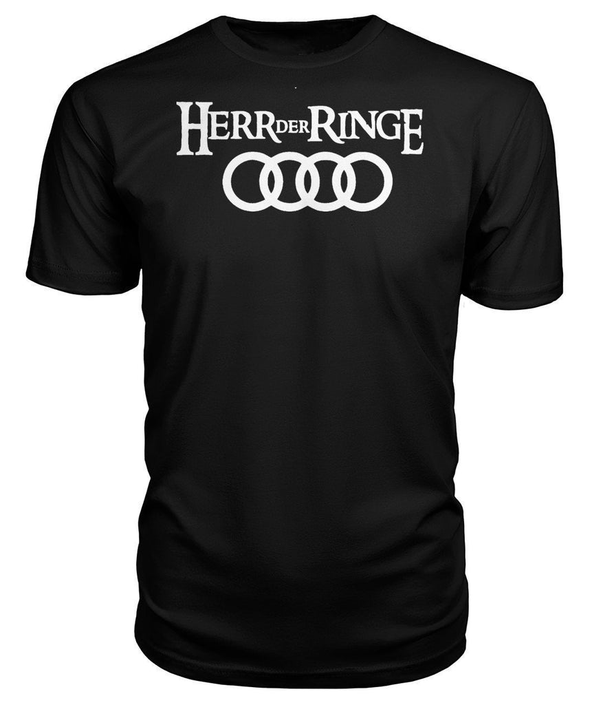 Herr Der Ringe Audi Premium Unisex Tee-Short Sleeves-ViralStyle-Black-S-Pixefy