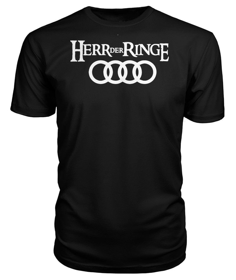 Herr Der Ringe Audi Premium Unisex Tee-Short Sleeves-ViralStyle-Black-S-Pixefy