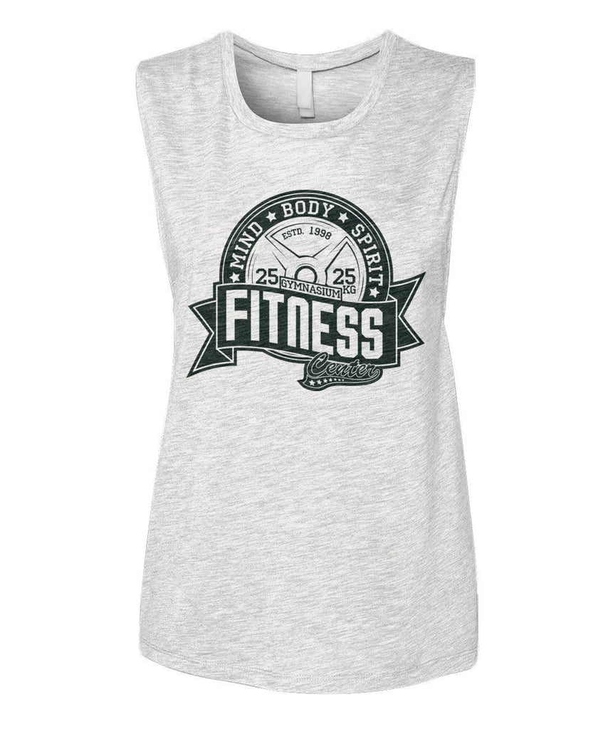 Fitness Mind Body Spirit Women's Muscle Tank-Tank Tops-ViralStyle-White-S-Pixefy