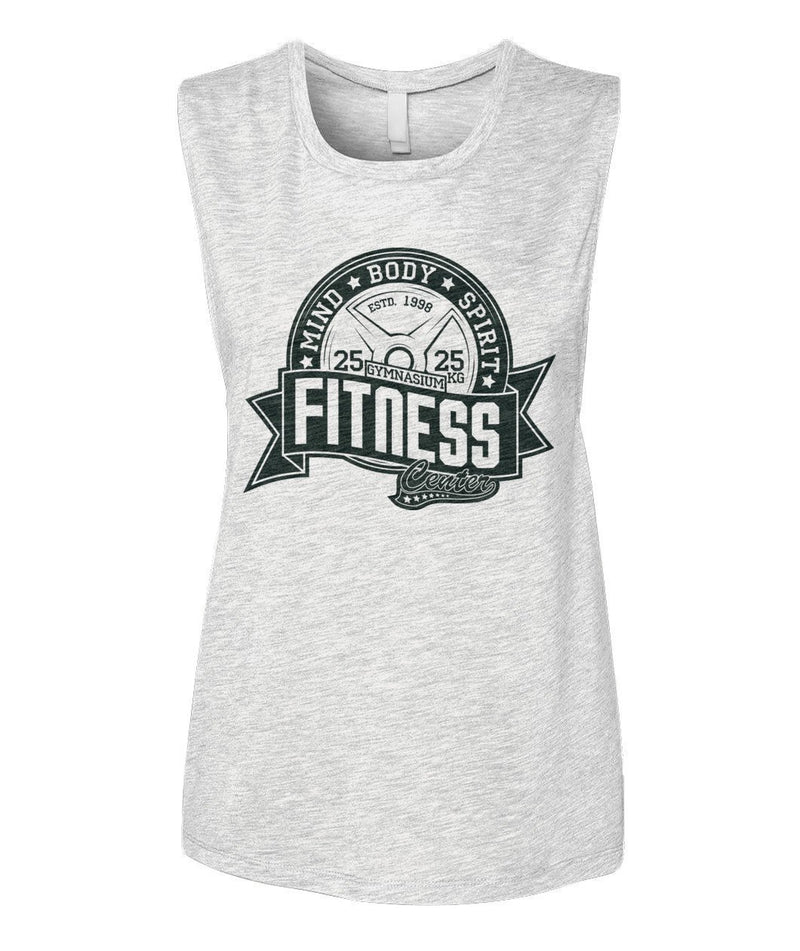 Fitness Mind Body Spirit Women's Muscle Tank-Tank Tops-ViralStyle-White-S-Pixefy